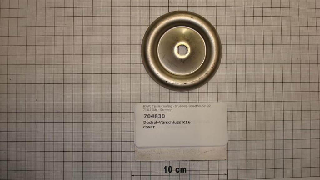 Maintenance cover for machine housing, steanless steal
