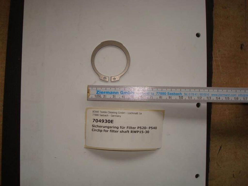Circlip for filter shaft eco filter / spin filter