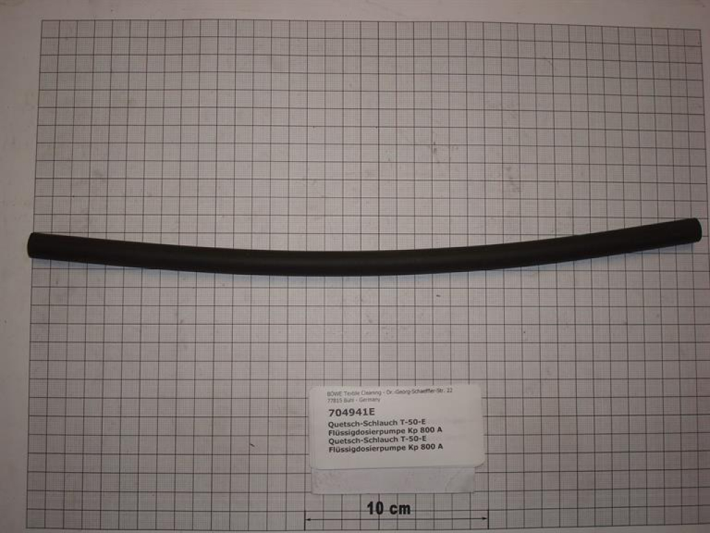 Quetsch-Schlauch,T-50-E,Flüssigdosierpumpe, KP800A, DM 6x13,5x315mm lang