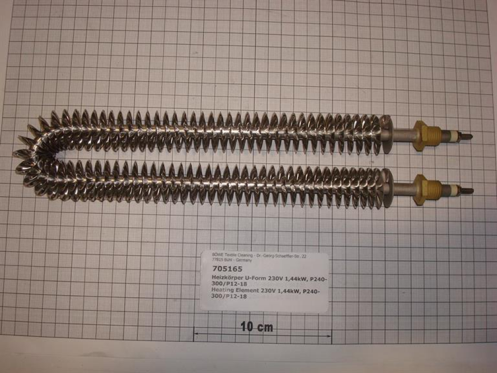 Heating element u shape 230V 1.44kW, P240-P300, P 12/15/18
