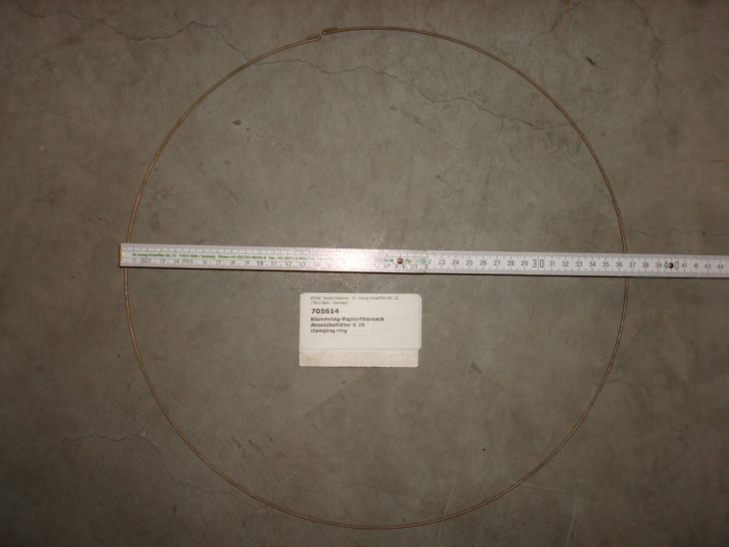 Clamping ring,filter bag,385x2mm,K16,K25