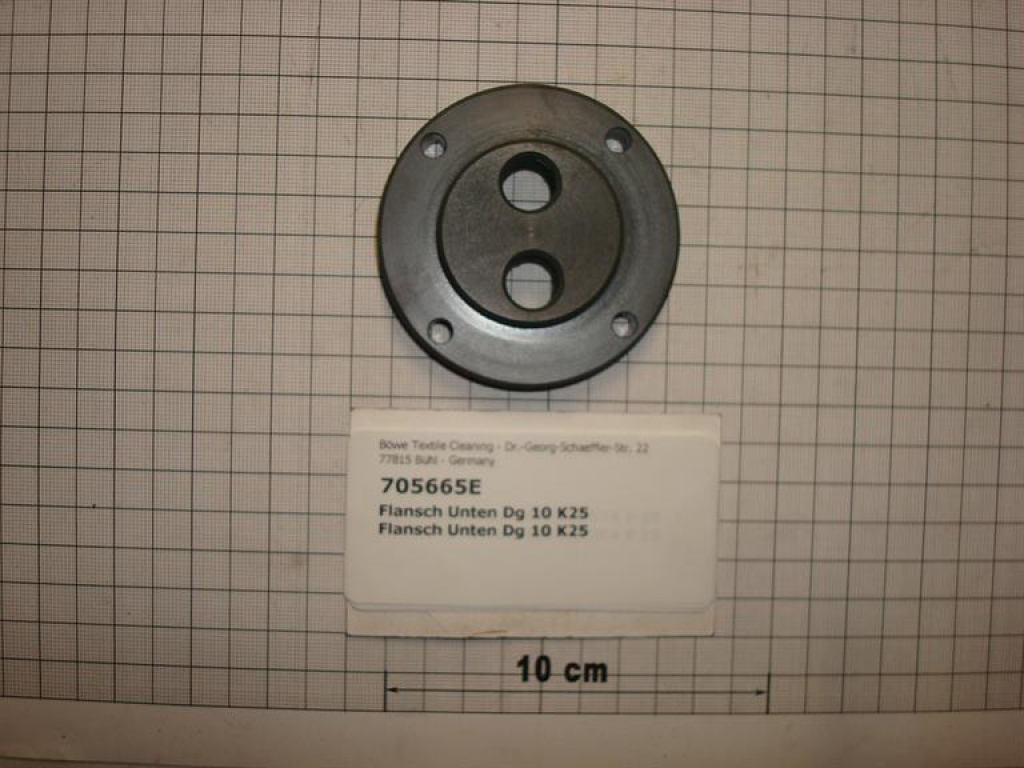 Flansch, unten DG 10