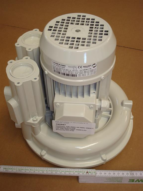 Fan 230/400V, 50/60Hz for Slimsorba  P 12/15/18/21/26/30