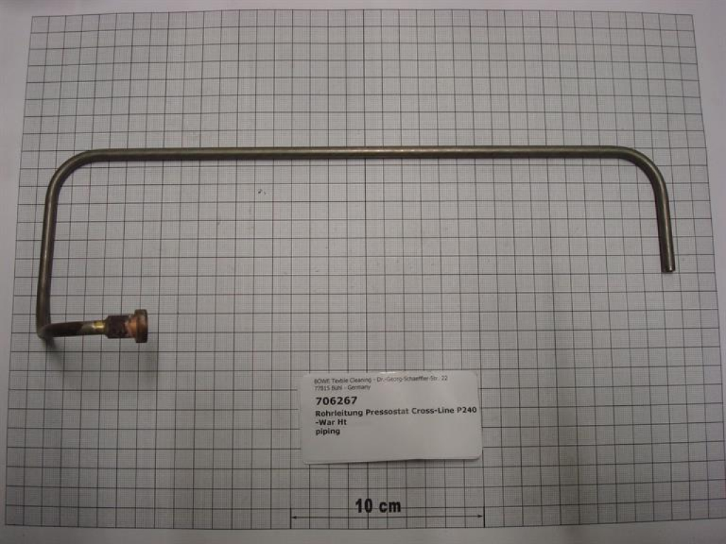 Piping,pressostate,6x1mm,541mm,Cross-Line,P240,P300,P/M12-18(old)