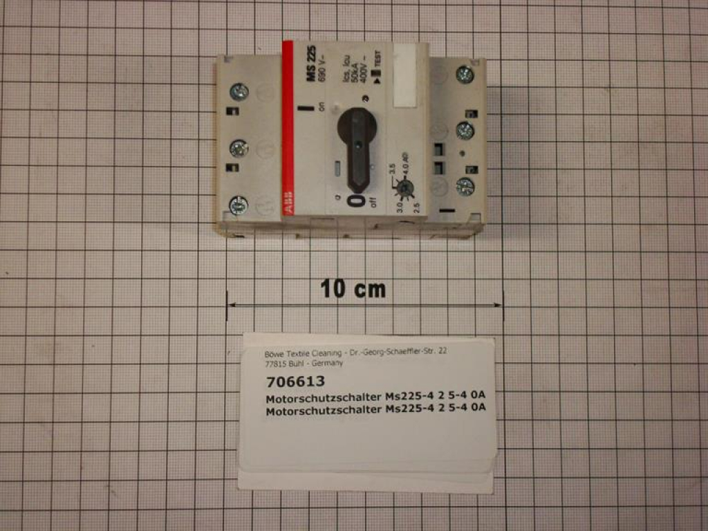 Motor protection switch MS225-4 2,5-4,0A