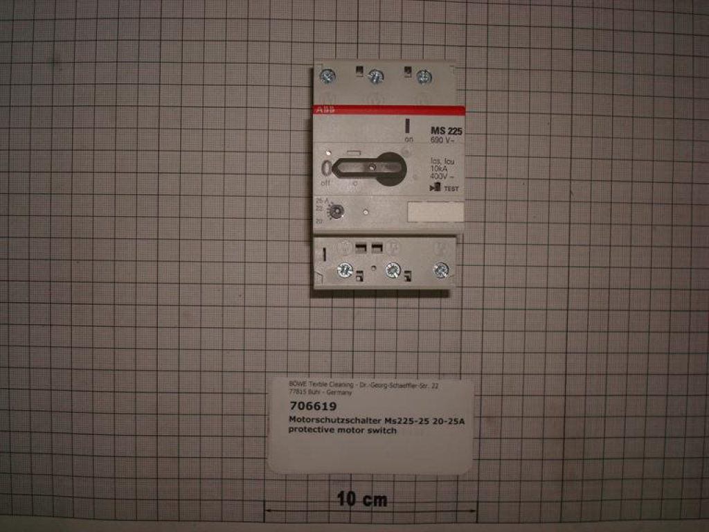 Motor protection switch MS225-25 20-25A