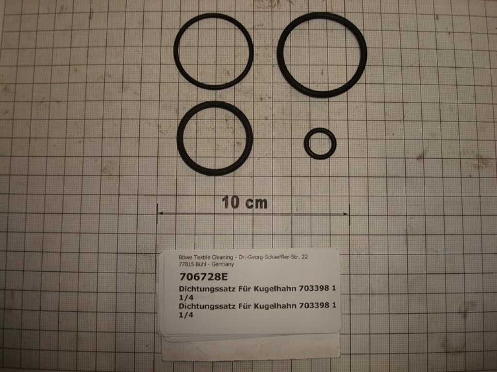 Gasket kit for ball valve 703398 1 1/4"