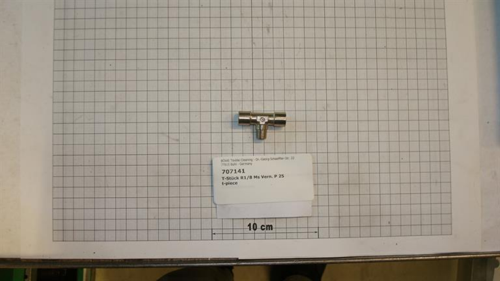 T-piece,133-1/8",I/O/I,brass