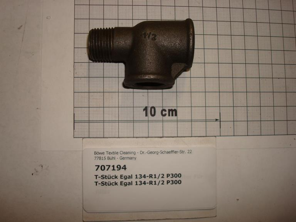 T-piece,134S15,I/I/O,1/2",black