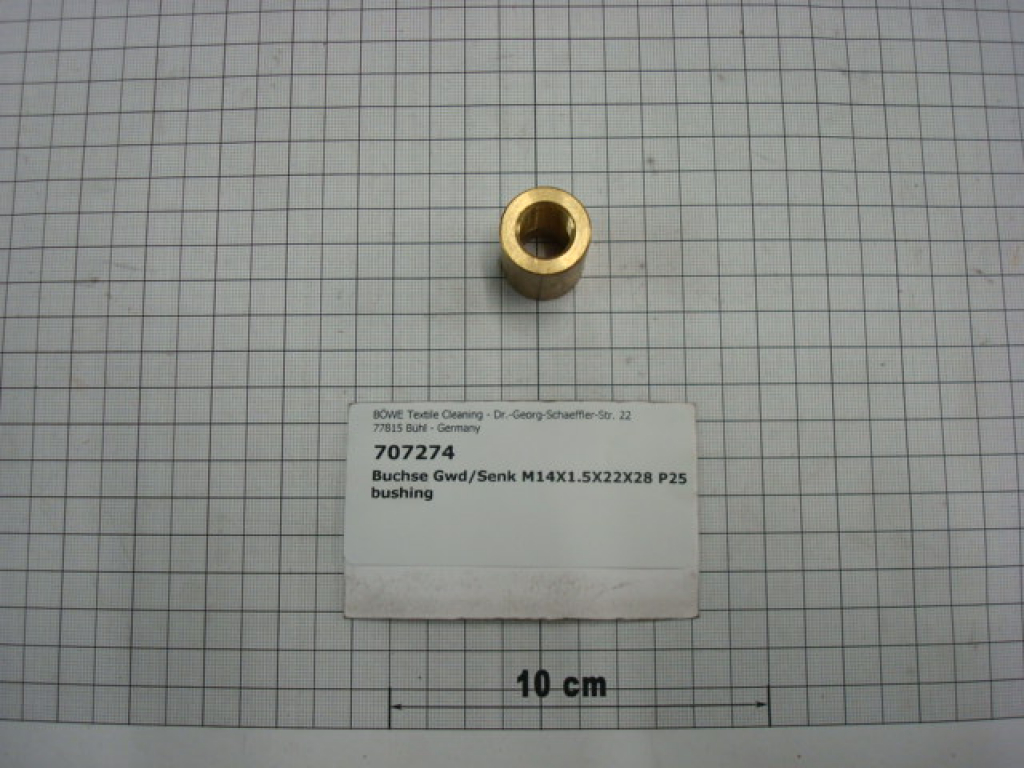 Threaded bush M14x1,5x22x28, P25/P/M12-30/InduLine