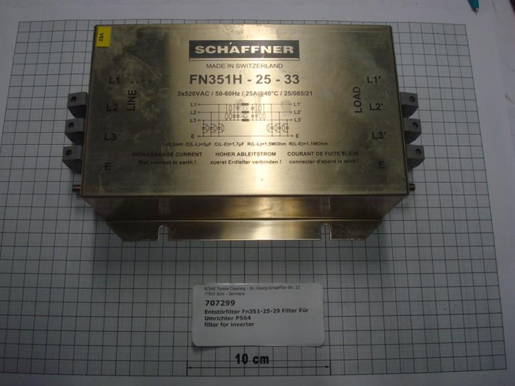 Entstörfilter FN351-25-29 für Umrichter,P564
