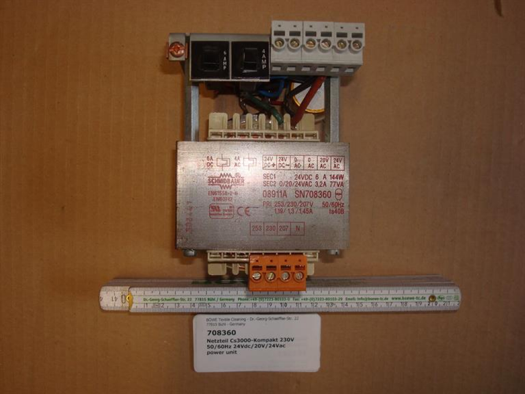 Power-supply unit,230V-50/60Hz,24VDC/20V/24VAC,77VA,CS3000