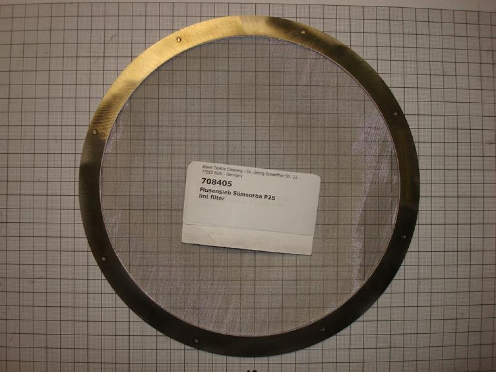 Lint filter,round,206x235x2mm,Slimsorba,P25