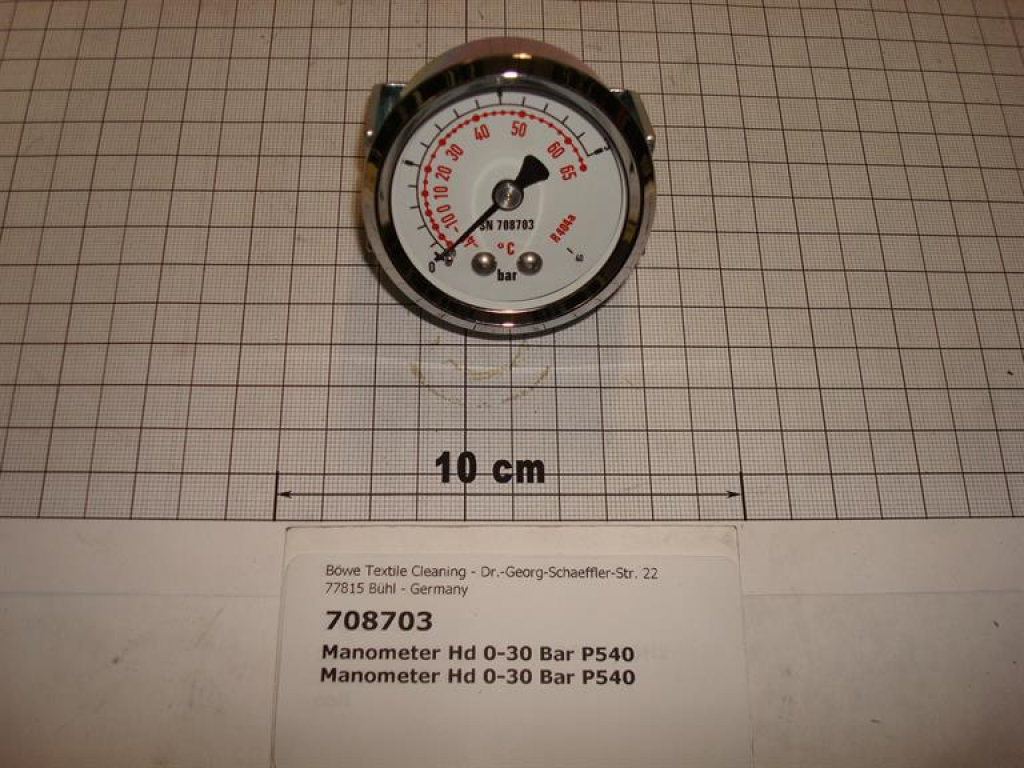High pressure gauge,0-30 bar,R404A,K17
