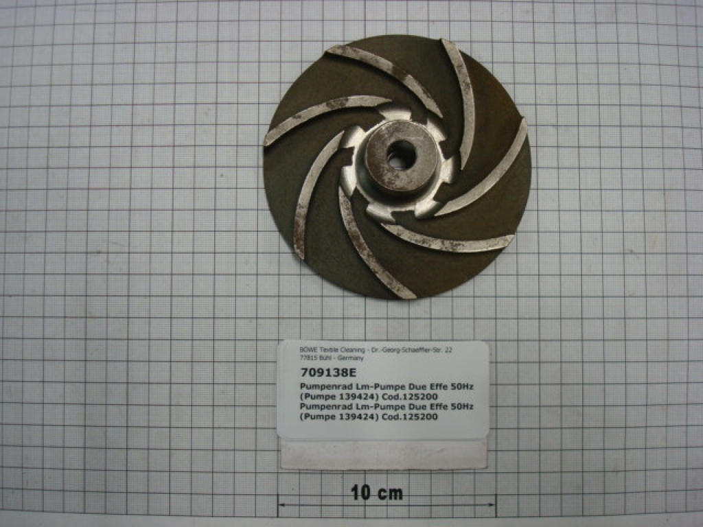 Pump wheel,M10/12x120x24mm,7 floods,solvent pump,FF,139424E + 811569