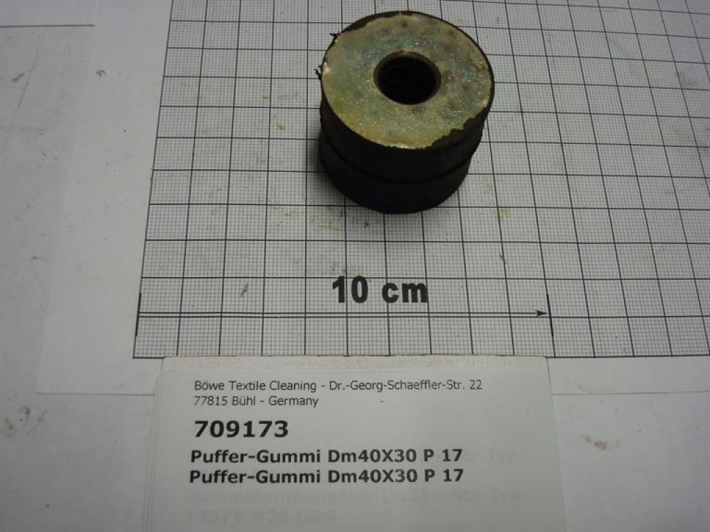 Gummipuffer,DM40x30mm,P17