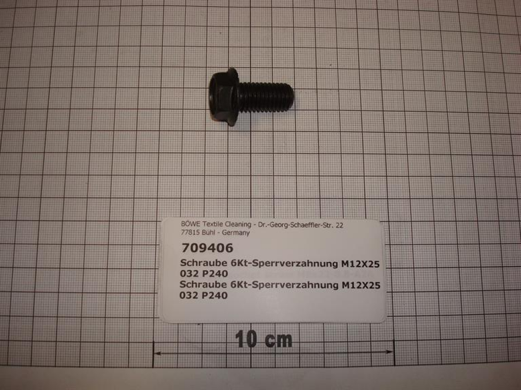 Self locking hexagon screw,M12x25mm