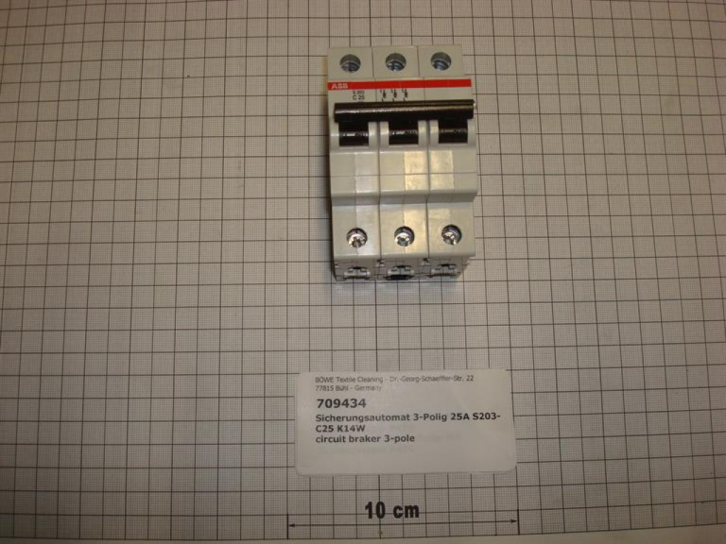 Circuit breaker 3-pole 25A