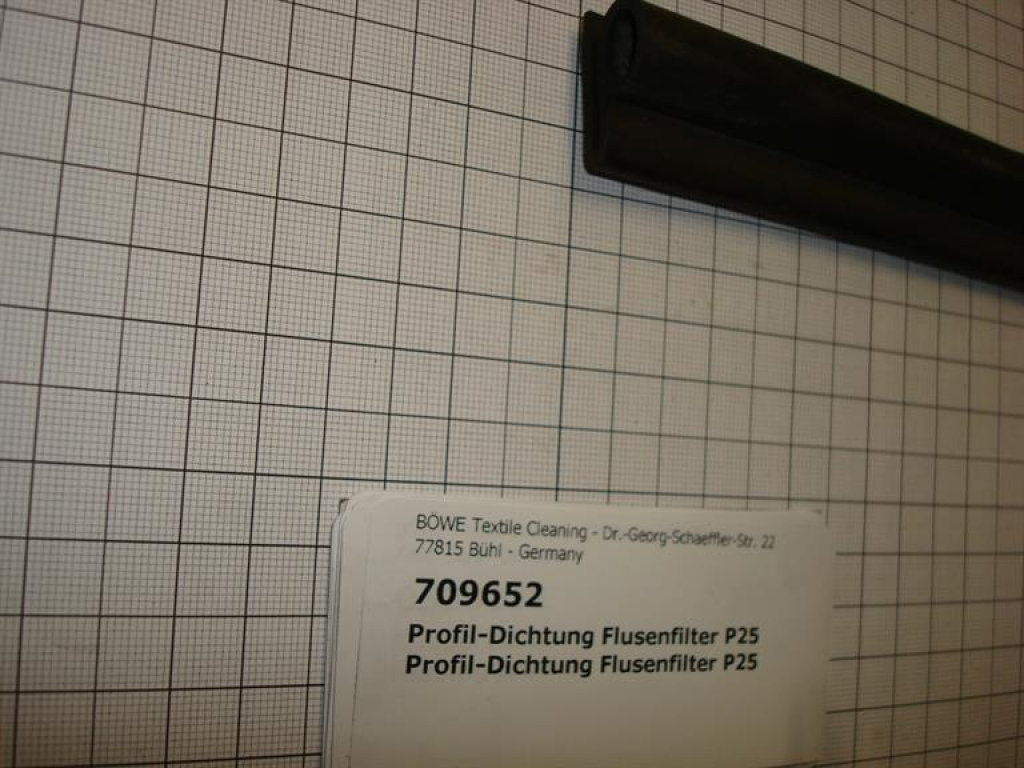 Gasket,profile,15x25mm(10mm hole),lint filter,P25