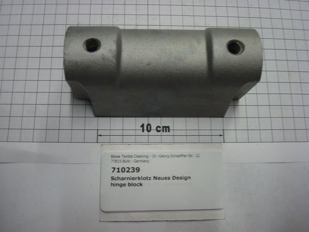 Hinge block loading door