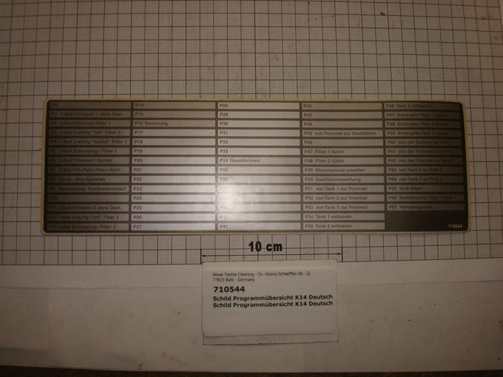 Program sticker German K14
