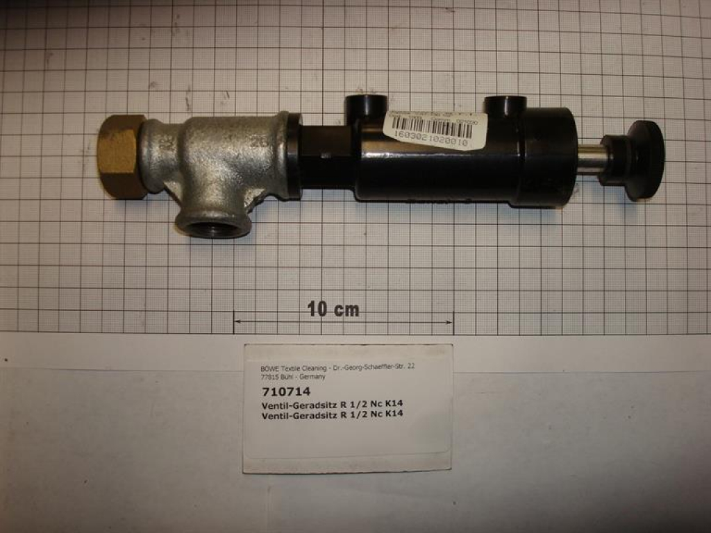Valve 90° pneumatic,1/2",NC,K14