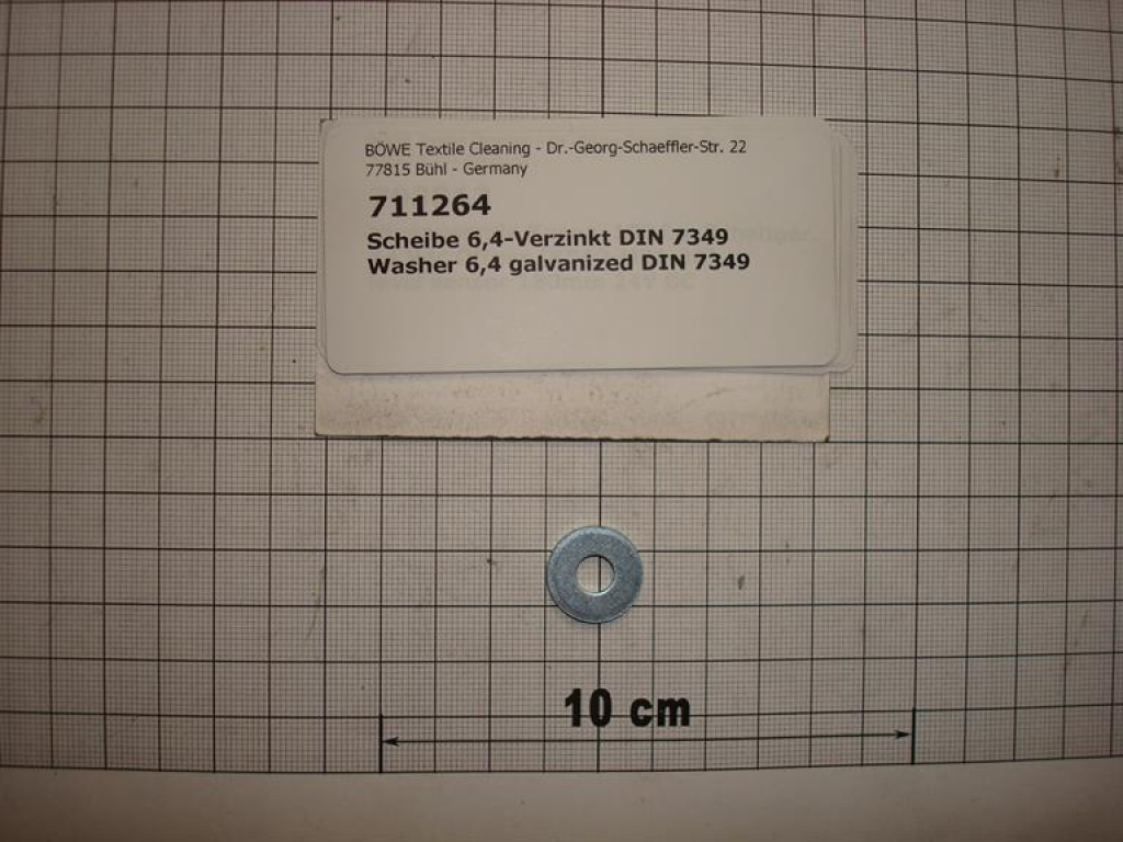 Washer 6.4 galvanized 