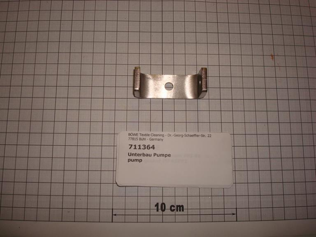 C-Profil,Halterung,Schlammpumpe,25x53,5mm, 20mm breit,3Bohrungen 7mm