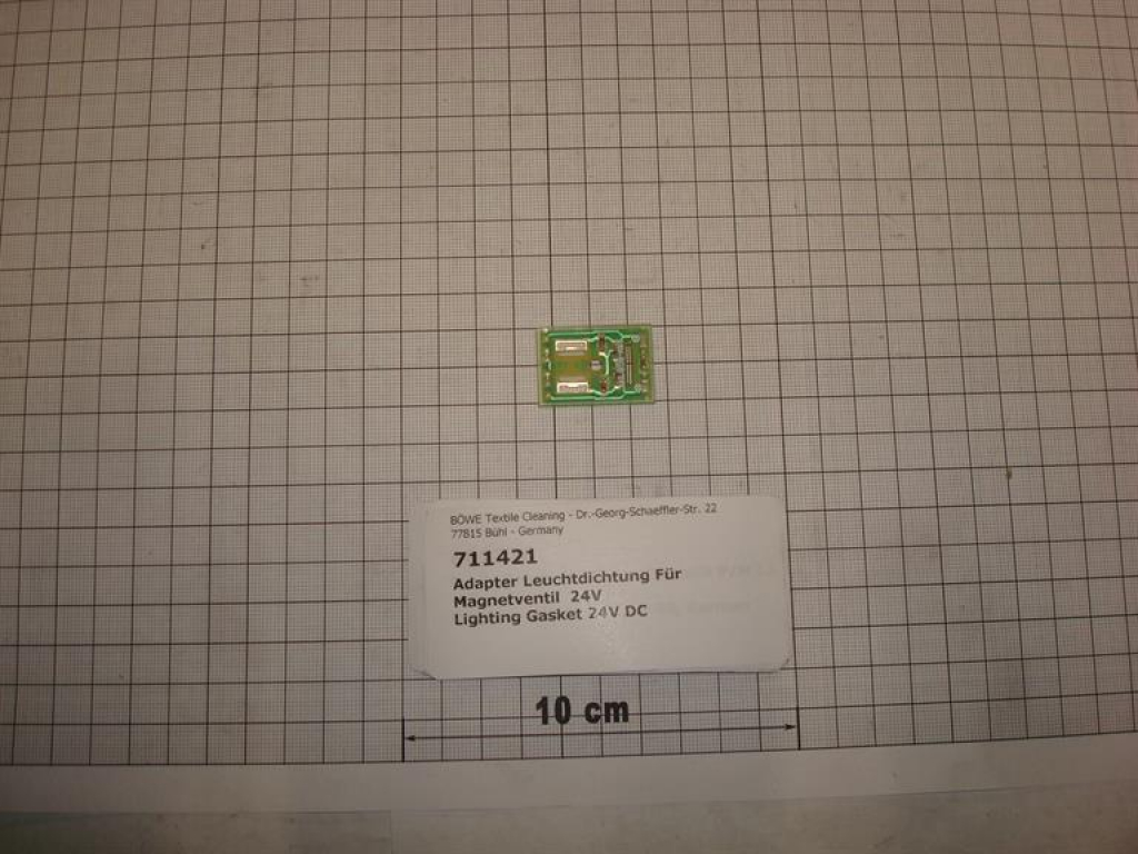 Leuchtdichtung für Magnetventil,24V,ACDC, schmal,21x30x3mm