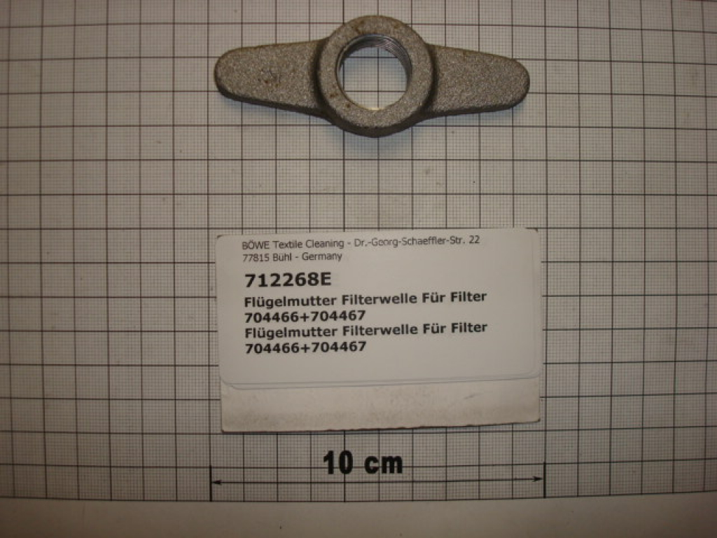 Wing nut,1/2" thread, filter 704466+704467