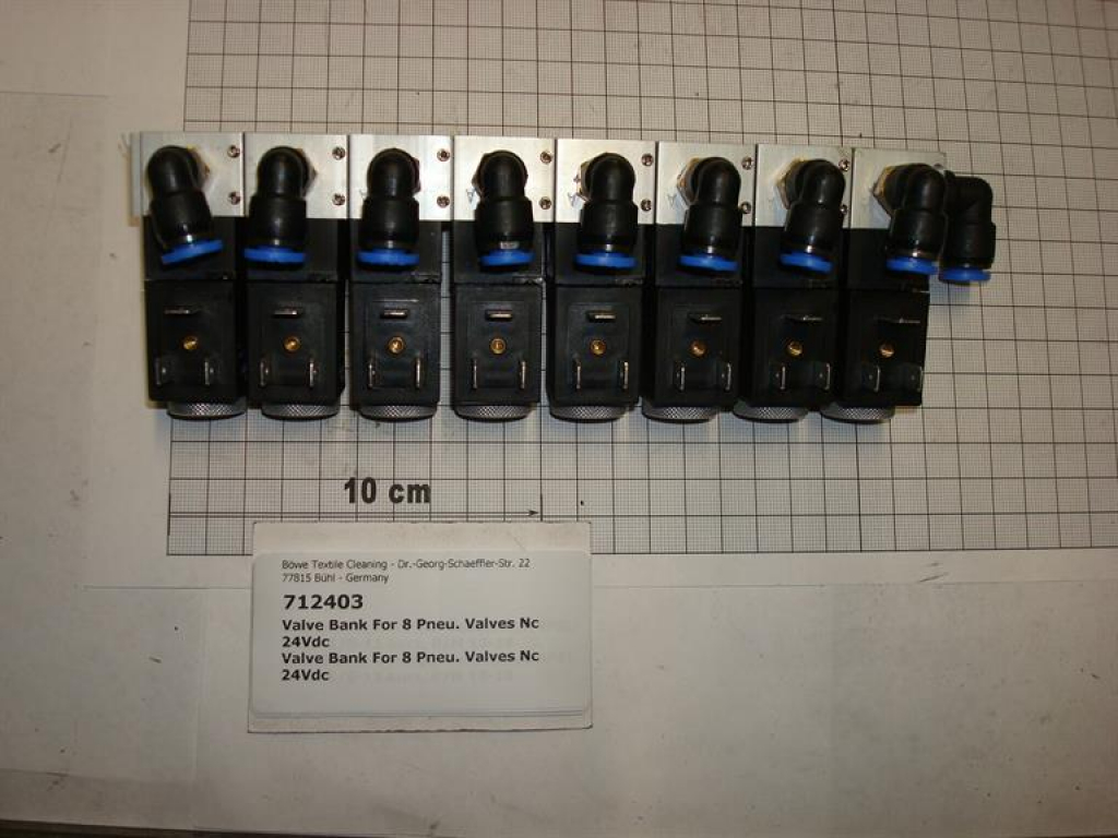 Ventilleiste,Druckluft,8x3/2-Wege,NC,24VDC,PX