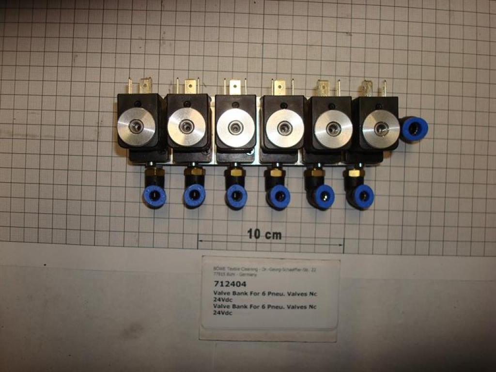 Ventilleiste,Druckluft,6x3/2-Wege,NC,24VDC,PX