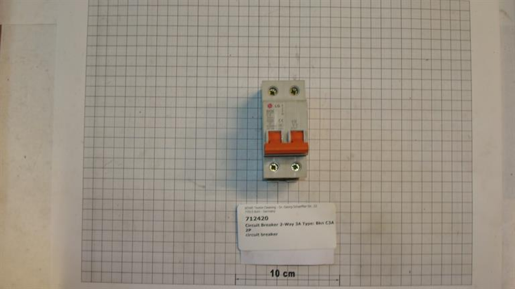 Circuit breaker 2-pole,3A,BKN C3A 2P