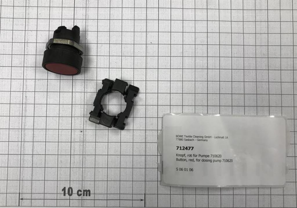 Knopf, rot für Pumpe 710620