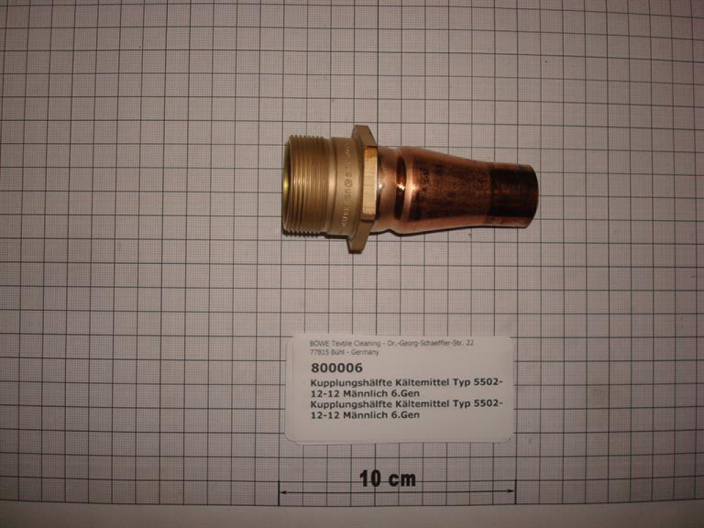 Coupling half,type 5502-12,male,6th gen.