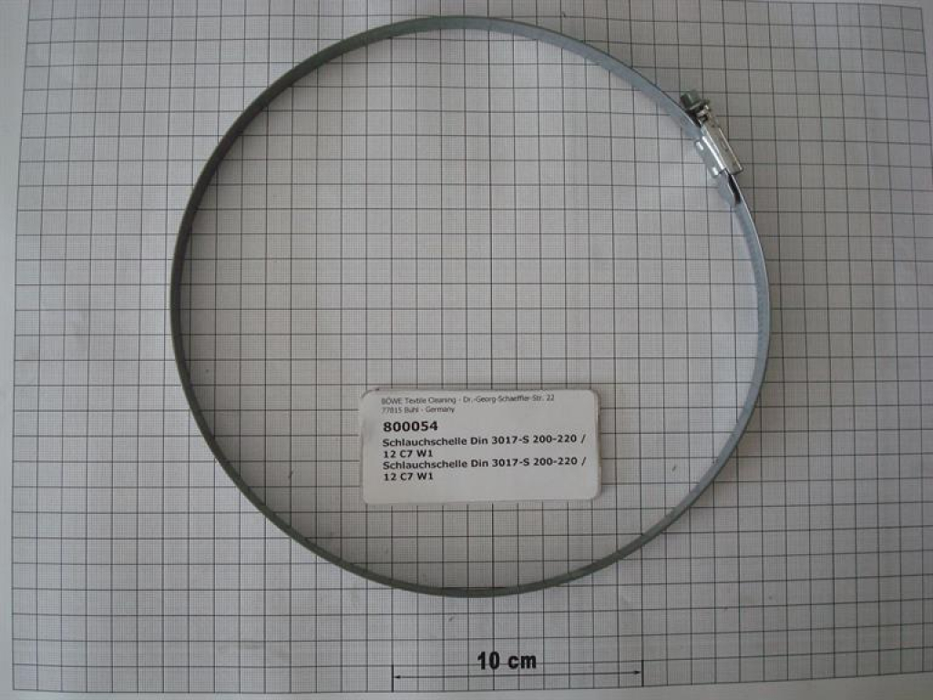 Hose clamp 200-220mm