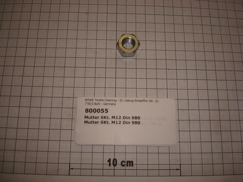 Hexagon nut DIN980,M12,galvanized