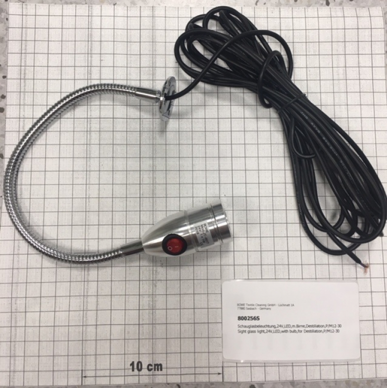 Sight glass light,24V,LED,with bulb,destillation,P/M12-30,P100