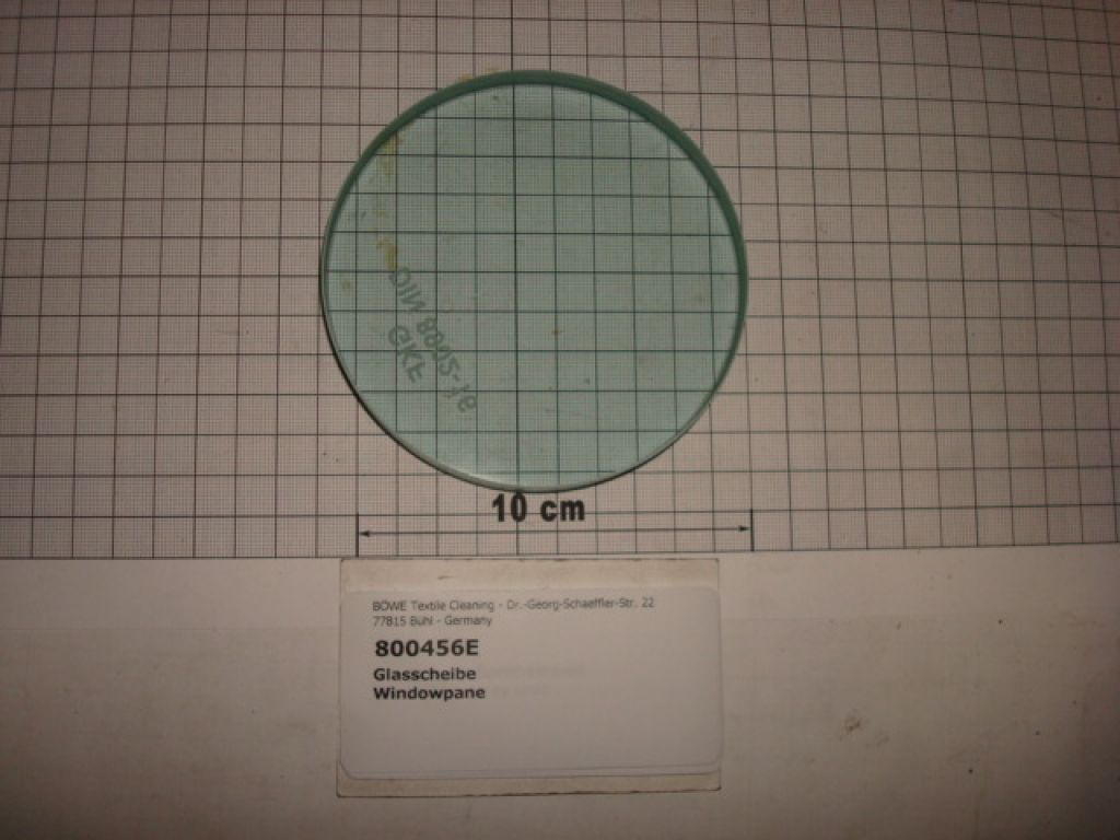 Glasscheibe,rund,100x15mm, f.Wasserabscheider, P/M12-30