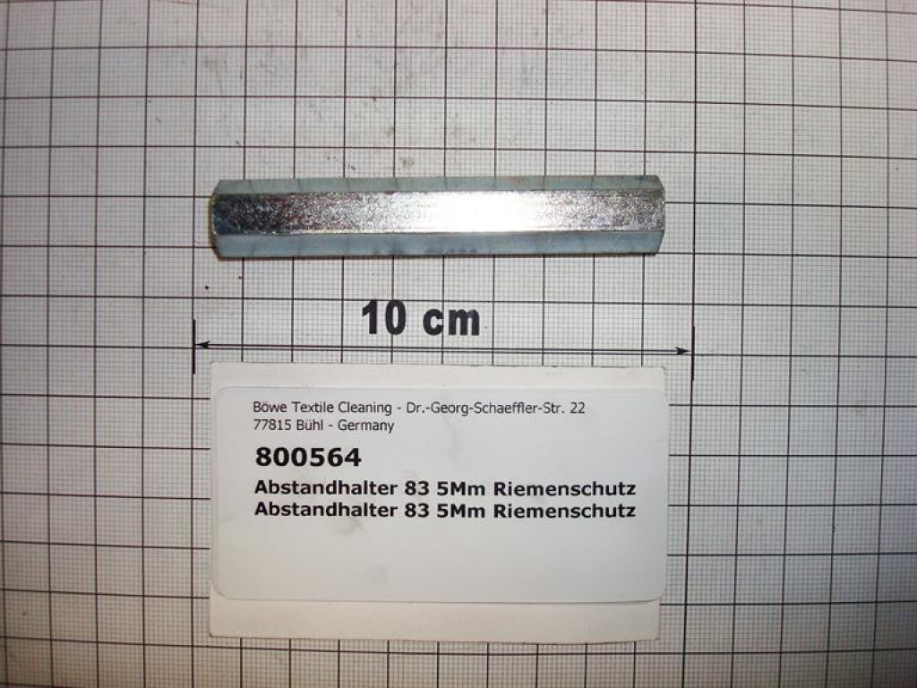Spacer for belt guard 83.5mm
