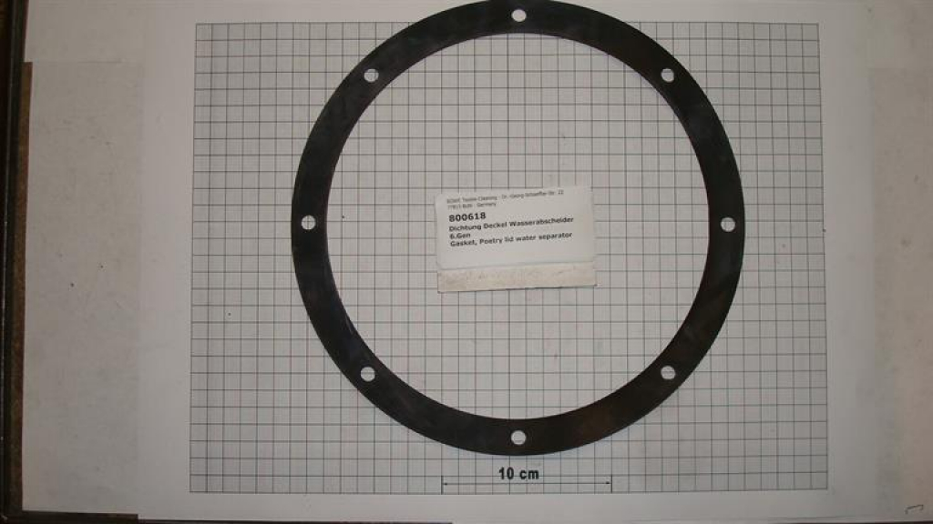 Water separator lid gasket P/M 21-26-30