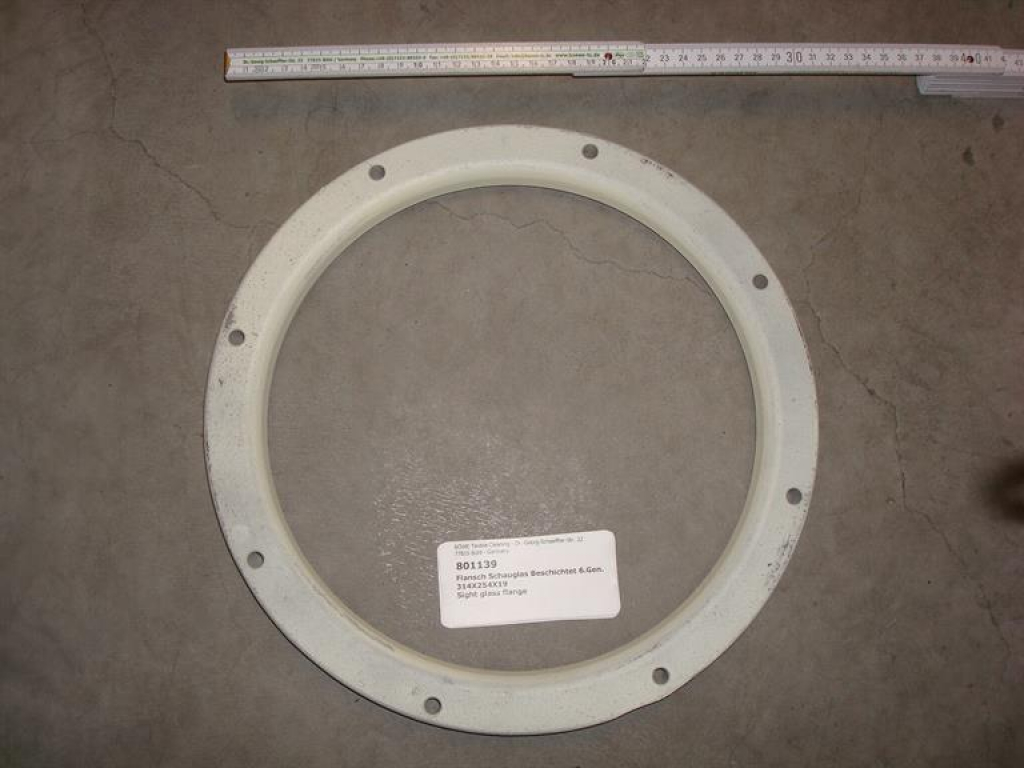 Sight glass flange 314x254x19, coated, P/M 21-26-30