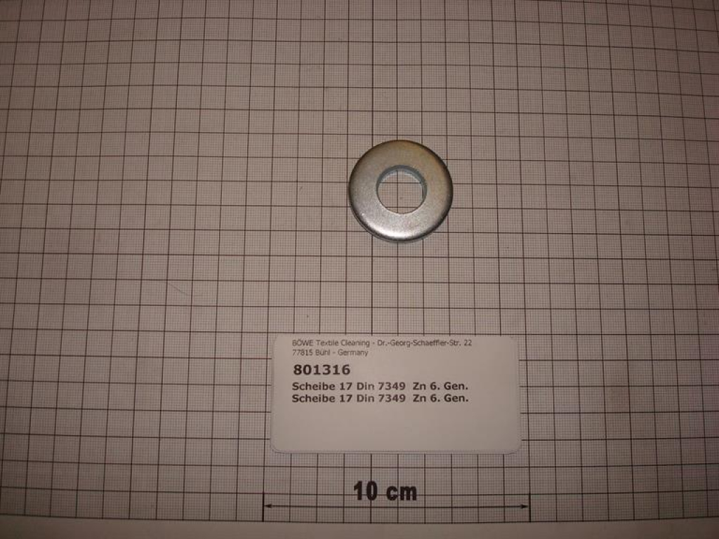 Washer,17x40x6mm,DIN7349,galvanized,6th gen.