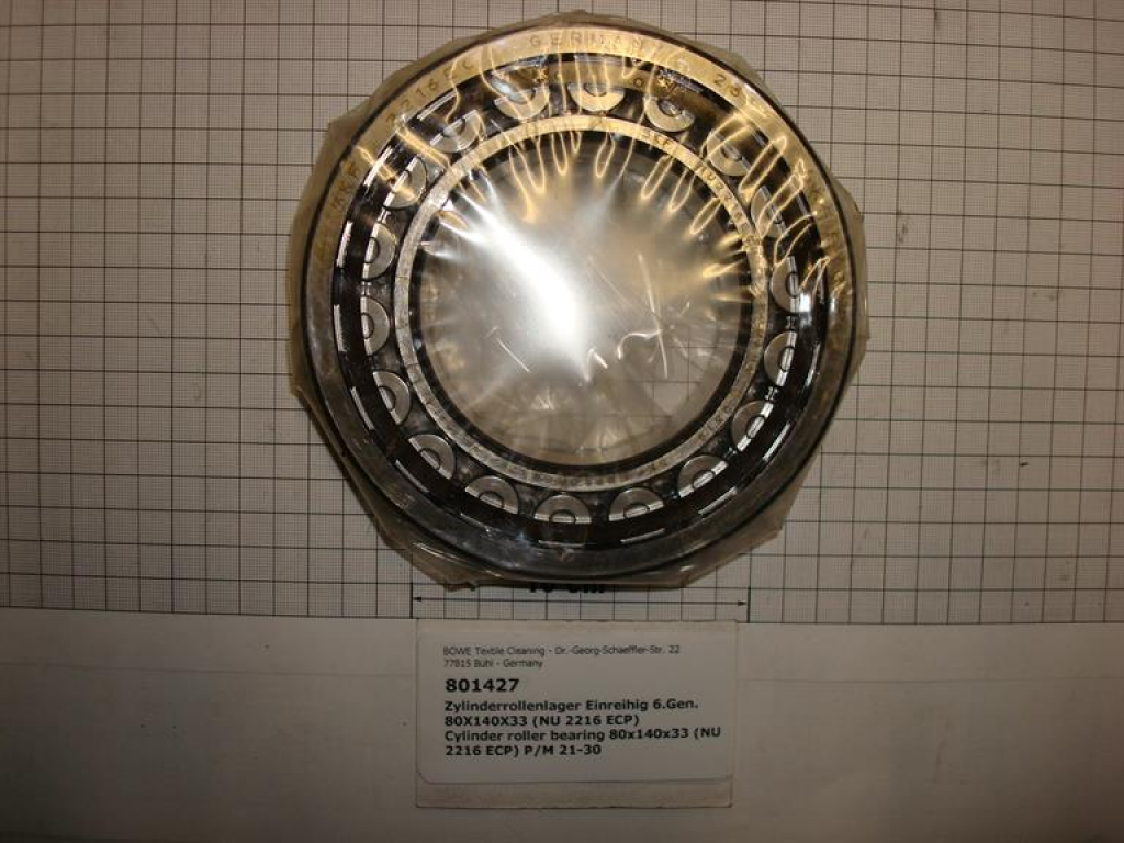 Cylinder roller bearing, cage, 80x140x33, P/M 21-26-30
