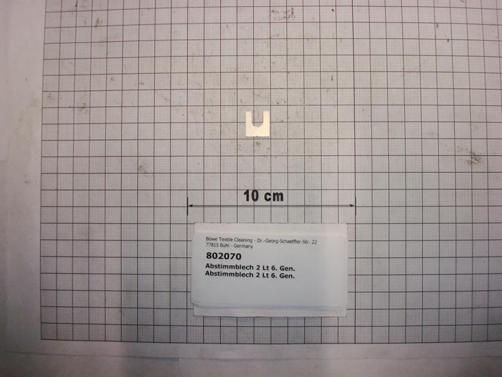 Spacer 2mm for loading door