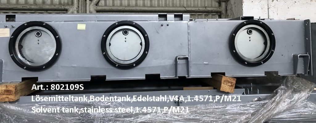Solvent tank,stainless steel,1.4571,P/M21