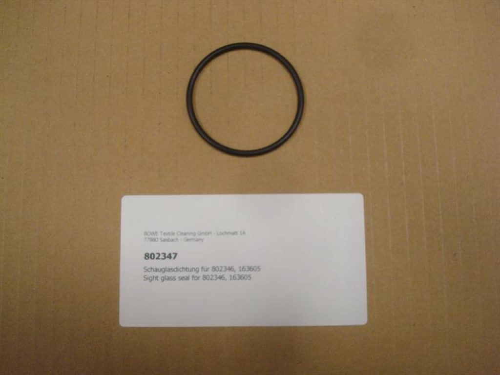 Sight glass seal for 802346, 163605