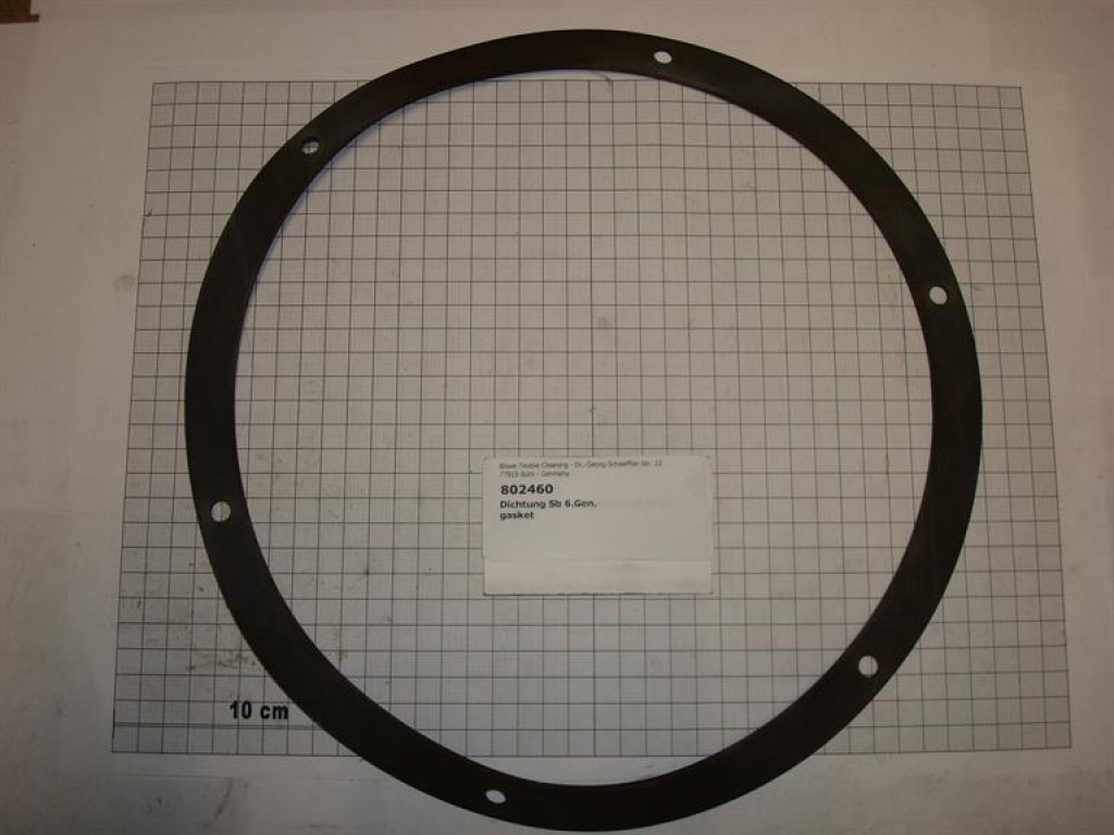 Gasket for sluice tank M 21-26-30