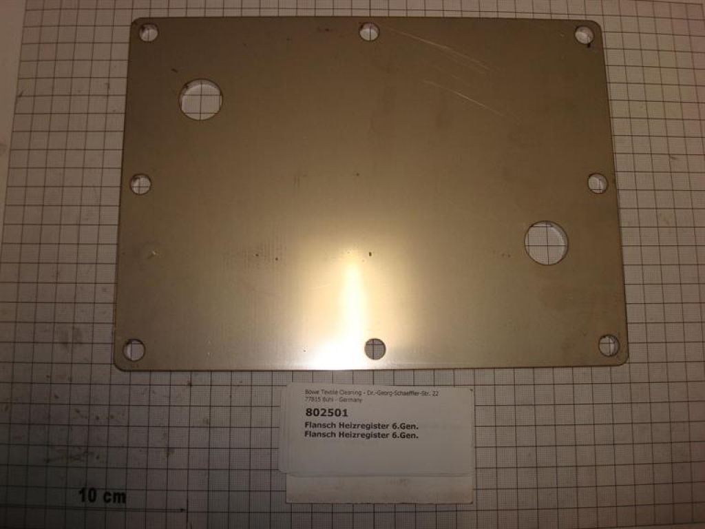 Flange for heating register P/M 21-26-30