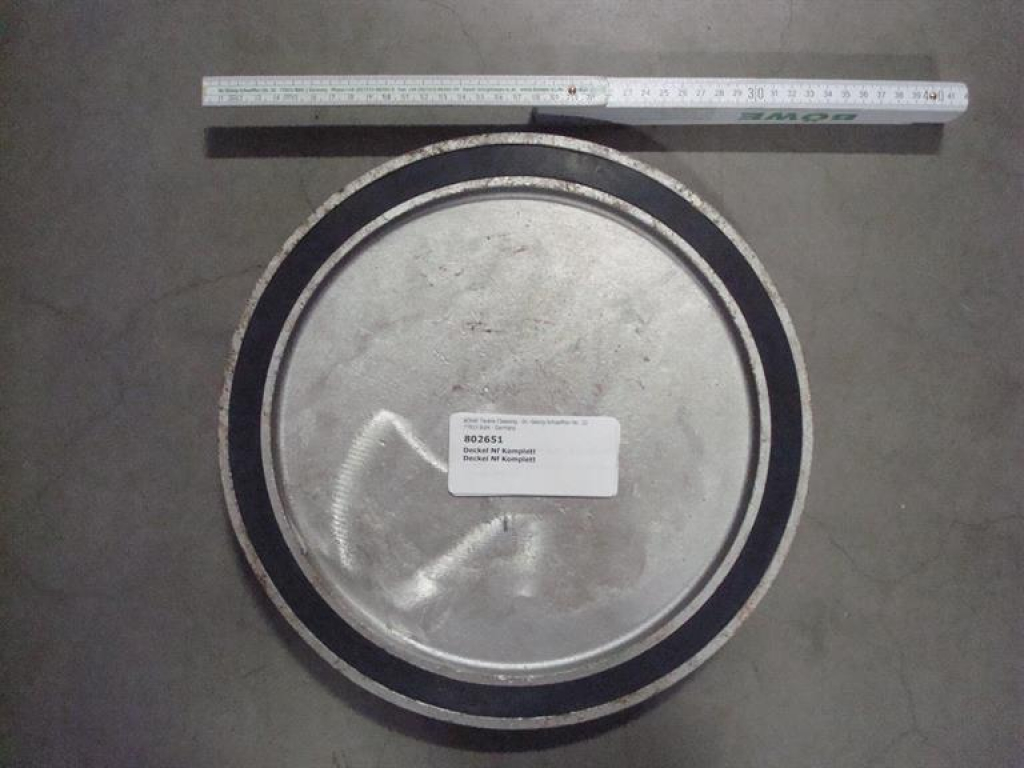 Lid with gasket for button trap P/M 21-26-30